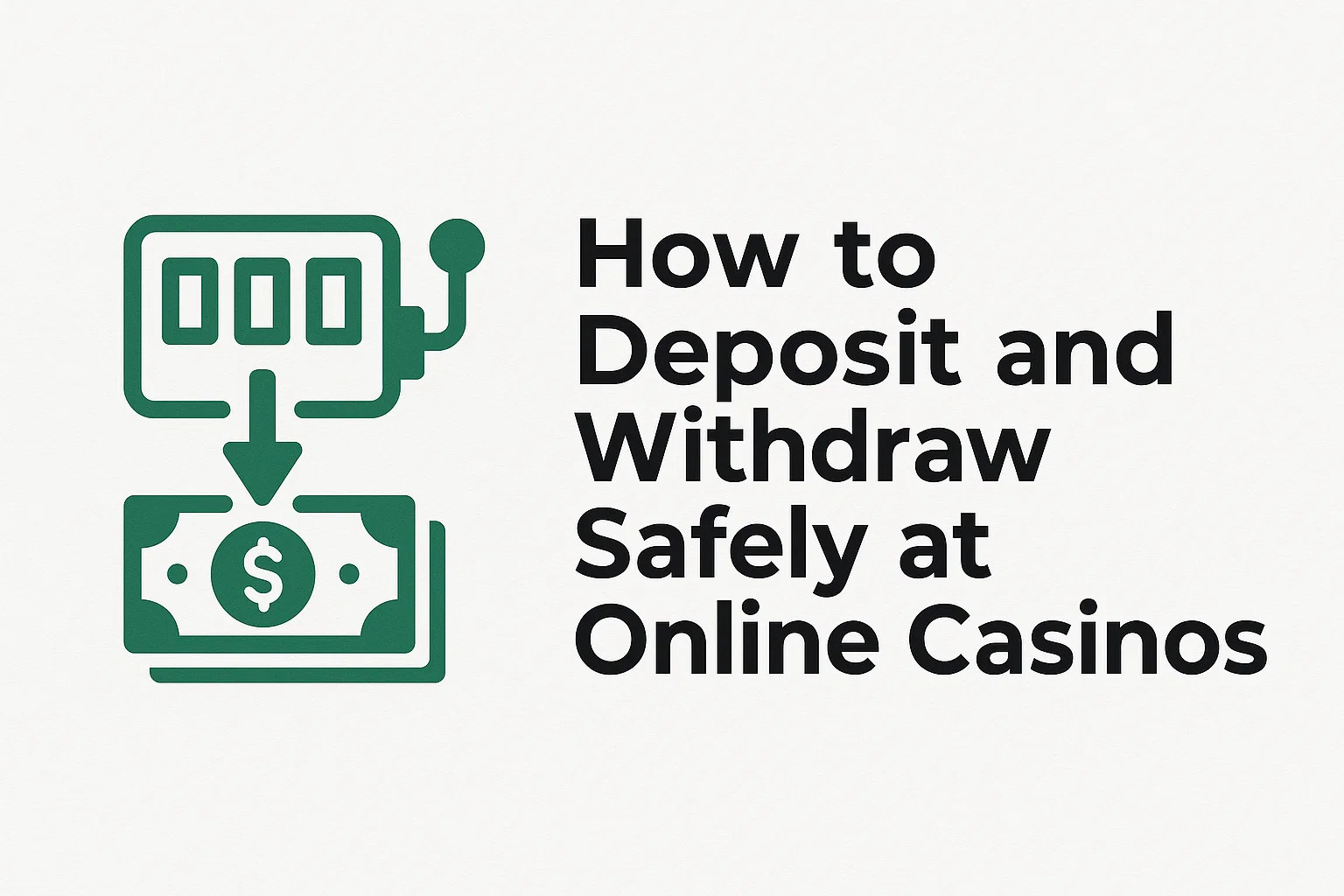 How to Deposit and Withdraw Safely at Online Casinos